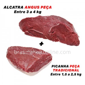 Alcatra Angus, c/ Picanha Peça ( COM CORTE ) ± 5,5 a 6,5kg Preço p/ kg  cod 1176