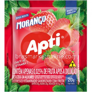 Suco em Pó de Morango 20g Apti