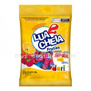 Bala Lua Cheia Frutas 100g Dori