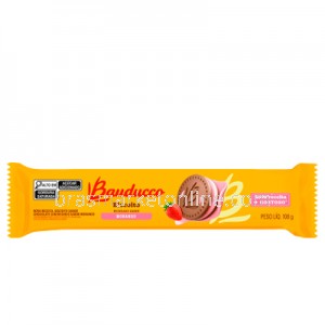 Biscoito Recheado de Morango 108g Bauducco