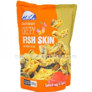 Crispy Fish Skin Salted Egg & Spicy 100g Philong