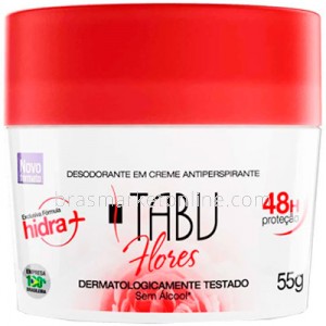 Desodorante em Creme Flores 55g Tabu