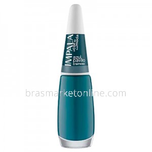 Esmalte Cremoso Azul Pavão 7.5ml Impala