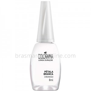 Esmalte Cremoso Pétala Branca 8ml Colorama