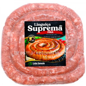 Linguiça Fina 100% Carne Suina 500g Suprema