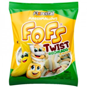 Fofs Twist Recheado Banana 220g Florestal
