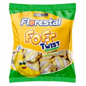 Fofs Twist Recheado Banana 220g Florestal