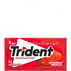 Goma de Mascar Morango 8g Trident