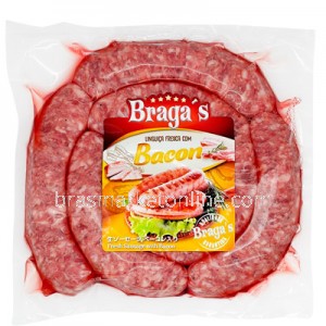 Linguiça Sabor Bacon 700g Braga's