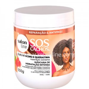 Máscara de Trat. SOS Cachos Ricino e Queratina 500g Salon Line