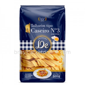 Macarrão Talharim 3 Tipo Caseiro 500g De 