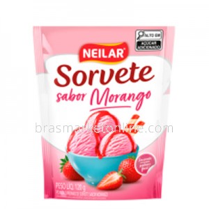 Pó p/ Sorvete Morango 120g Neilar