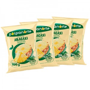 Polpa de Abacaxi Integral 4 x 100g Polpanorte
