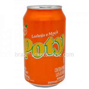 Refrigerante Laranja e Maça Lata 350ml Poty