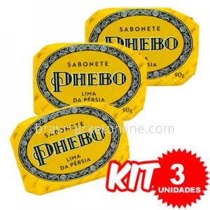 (Kit 3 Unidades) Sabonete Lima da Pércia 90g x 3 - Phebo  