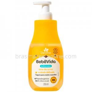 Sabonete Liquido Leite de Arroz 200ml Davene