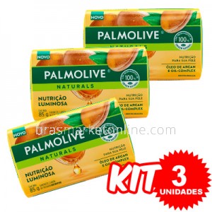 (Kit 3 Unidades) Sabonete Nutriçao Luminosa 85g x 3 - Palmolive