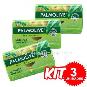 (Kit 3 Unidades) Sabonete Nutrição Saudável 85g x 3 - Palmolive
