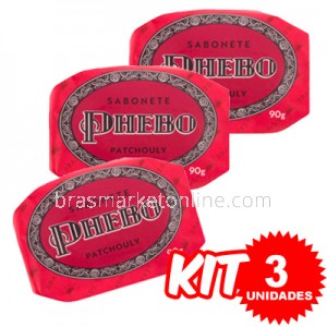 (Kit 3 Unidades) Sabonete Phebo Patchouly 90g