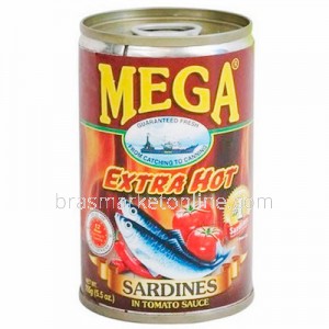 Sardines In Tomato Sauce Extra Hot 155g Mega