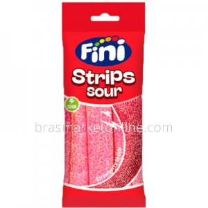 Strips Sour Strawberry 90g Fini 