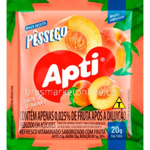 Suco em Pó de Pêssego 20g Apti