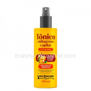 Tônico Milagroso Capilar 200ml Gota Dourada