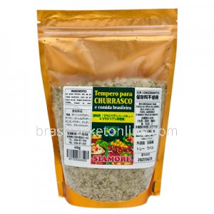 Tempero p/ Churrasco s/ Pimenta 450g Siamore