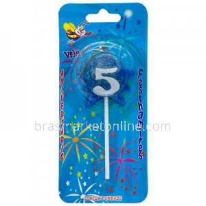 Vela Estrela Nº5 Azul Festhamires 