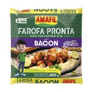 Farofa Pronta Bacon 250g Amafil