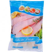 Filé de Peixe Bassa (Bagre) 1kg Pangasius