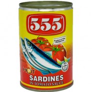 Sardines In Tomato Sauce Hot 425g 555 