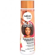 Shampoo SOS Cachos Ricino e Queratina 300ml Salon Line