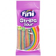 Strips Sour Rainbow 90g Fini 