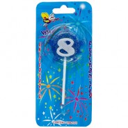 Vela Estrela Nº8 Azul Festhamires 