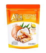 Coconut Crispy Rolls Durian 80g Aroi Asian Roll