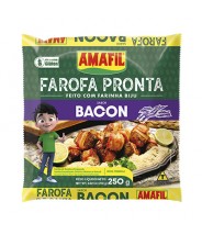 Farofa Pronta Bacon 250g Amafil