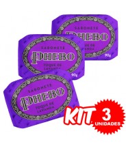 (Kit 3 Unidades) Sabonete Toque de Lavanda 90g x 3 - Phebo