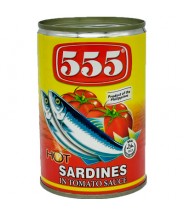 Sardines In Tomato Sauce Hot 425g 555 
