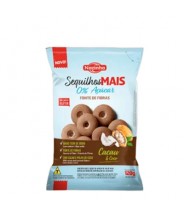 Sequilhos de Cacau e Coco 0% Açúcar 120g Nazinha